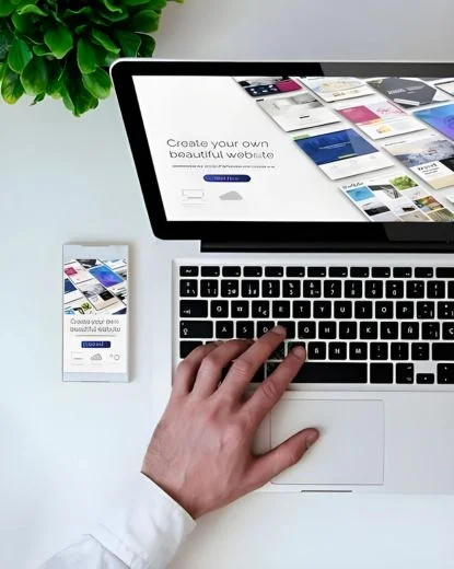 CMS page-one-person-hand-typing-the-key-board